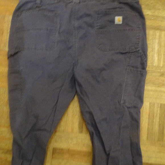 EUC UNISEX RUGGED FLEX LOOSE FIT CANVAS WORK PANTS SIZE 18 REG. 28-30 INCHES - Picture 3 of 3